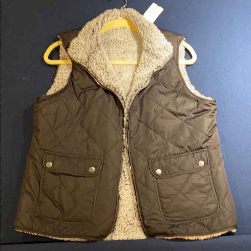Ladies Reversible Fleece Vest